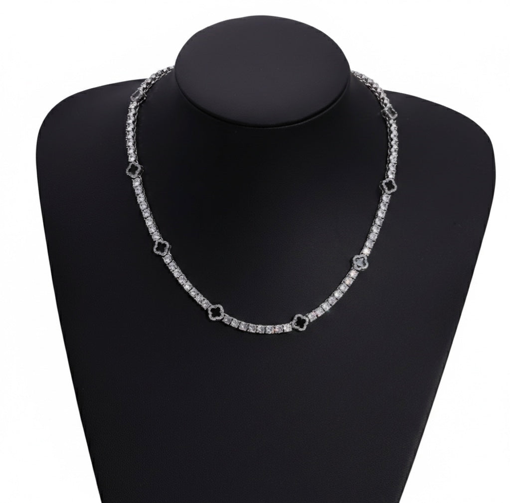 TENNIS LEAF CHAIN - BLACK