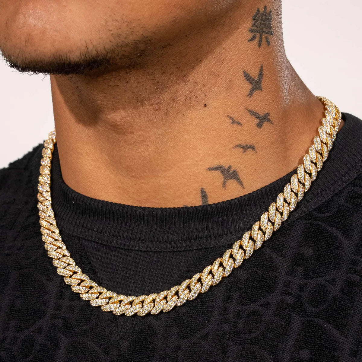 8MM ICED CUBAN LINK CHAIN - GOLD