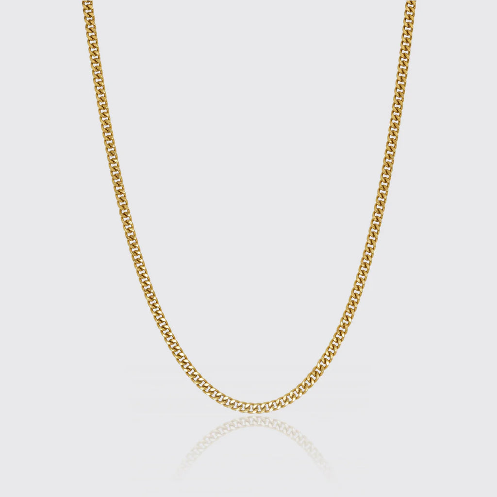 3MM CUBAN CHAIN - GOLD