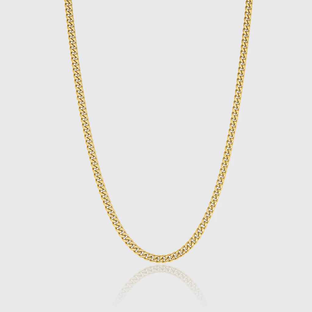 6MM CUBAN CHAIN - GOLD PLATED