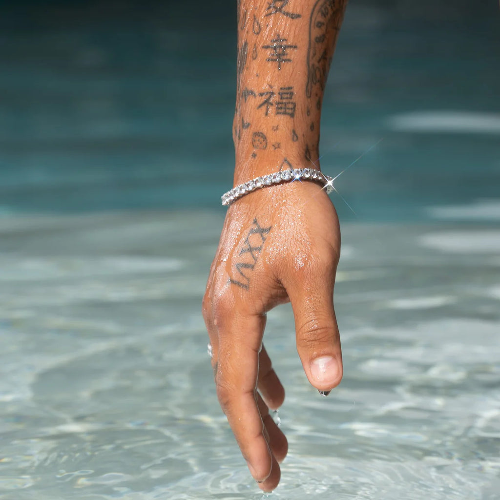 5MM TENNIS BRACELET - WHITE GOLD