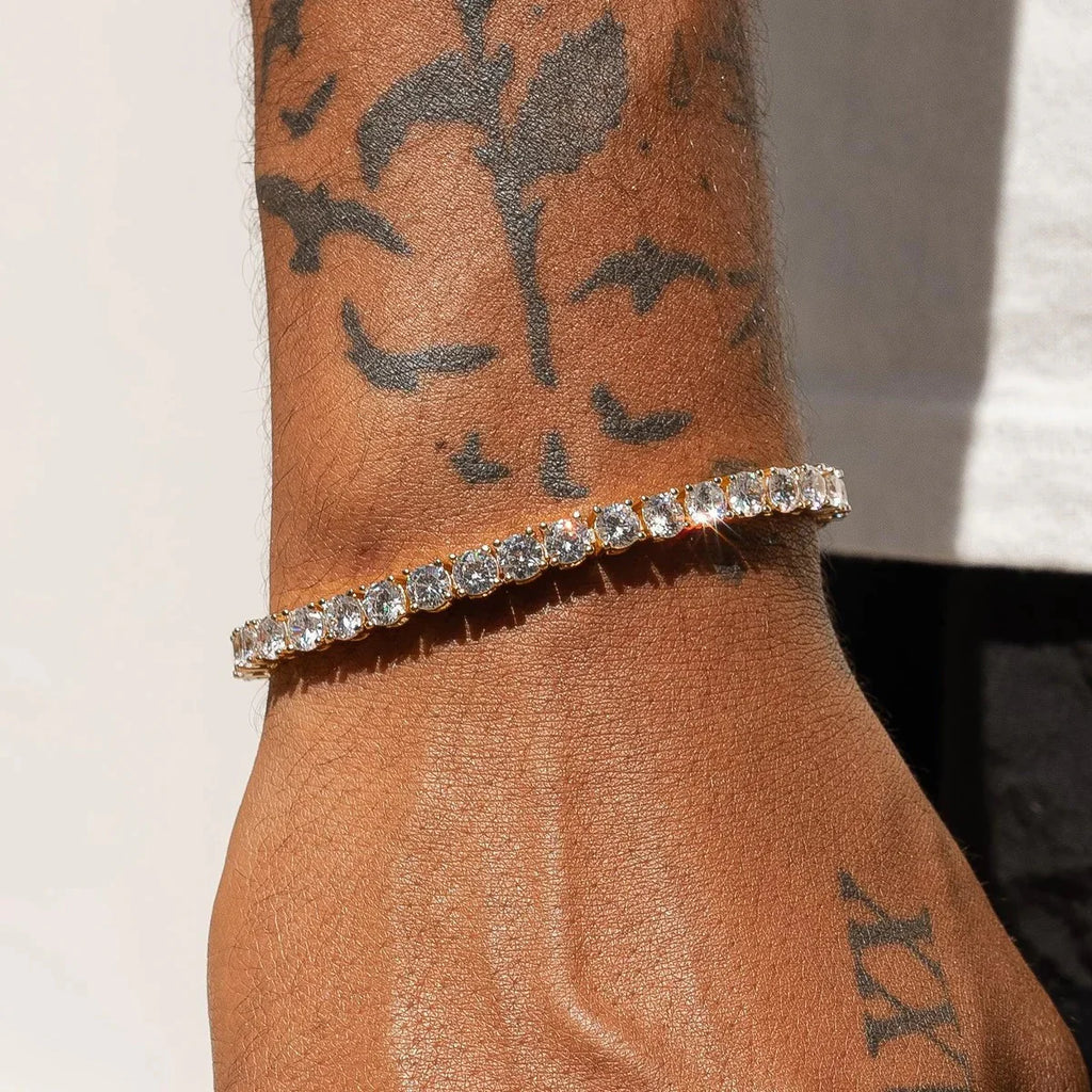 5MM TENNIS BRACELET - GOLD PLATED
