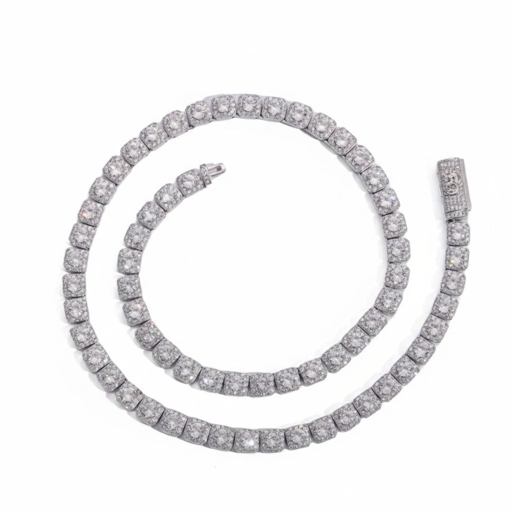 10MM CLUSTERED TENNIS BRACELET